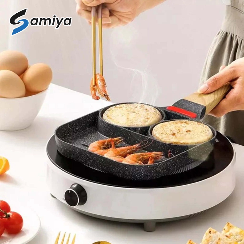 pancake frying pot pan / panci steak grill egg telur omelet pan breakfast / hamburger maker