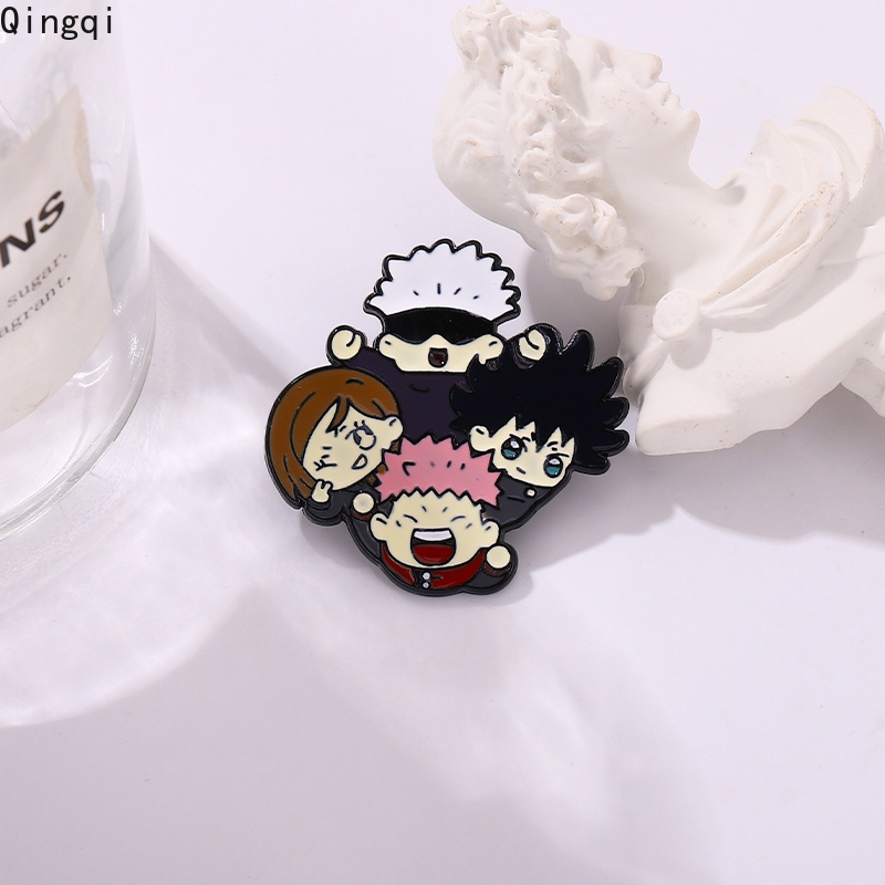 Bros Pin Enamel Desain Kartun Anime Jepang Jujutsu Kaisen