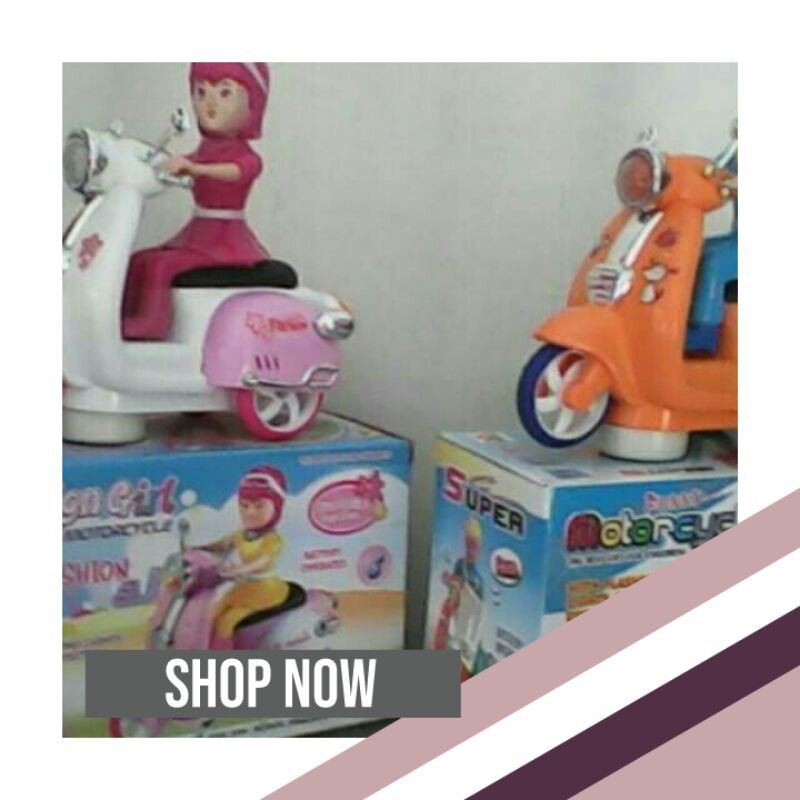 Mainan motor vespa matic/mainan anak