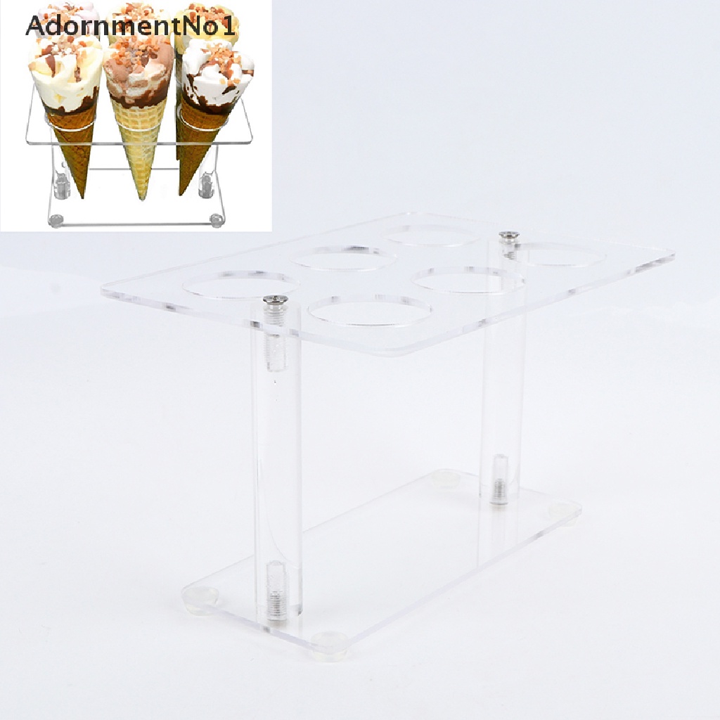 (AdornmentNo1) Stand Holder Es Krim / Cone 6 Lubang DIY Untuk Pernikahan