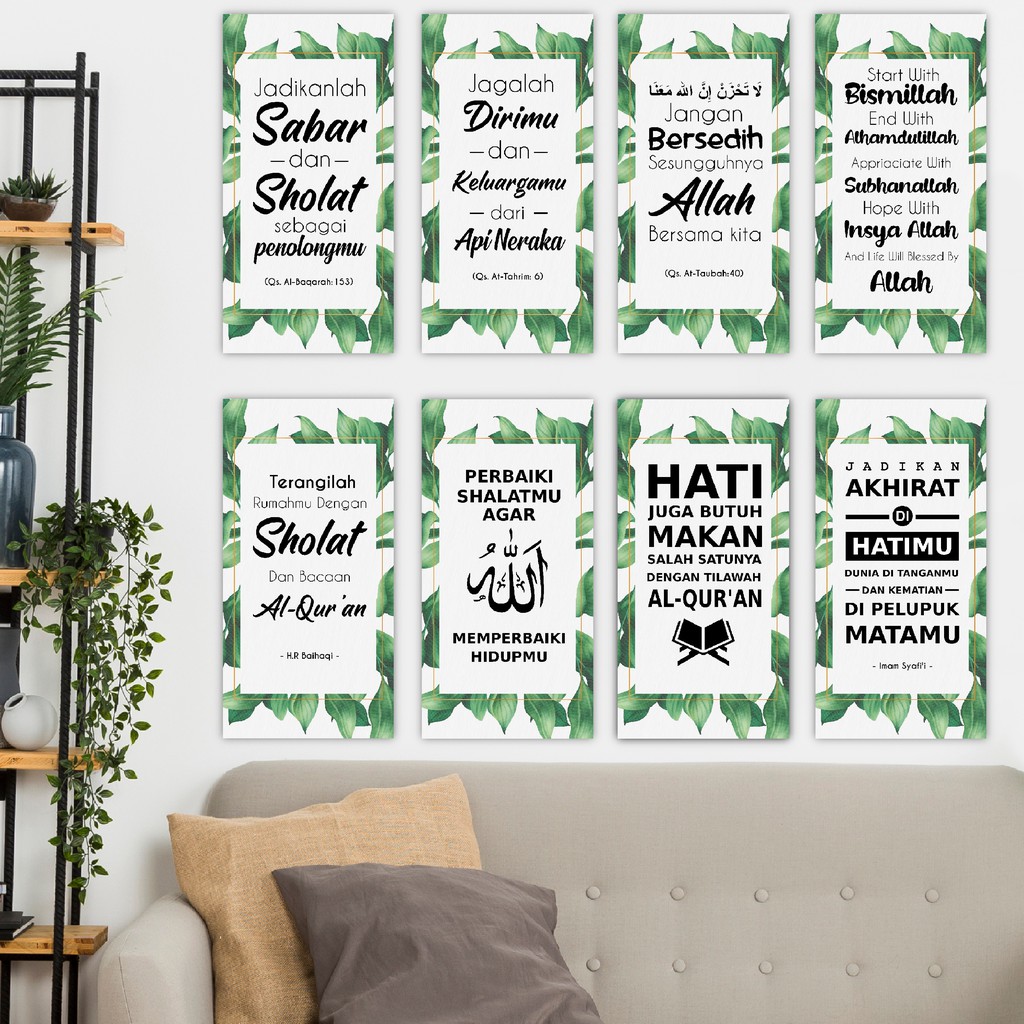 Hiasan Dinding Pajangan Rumah Wall Decor Quotes Islami Kata Kata