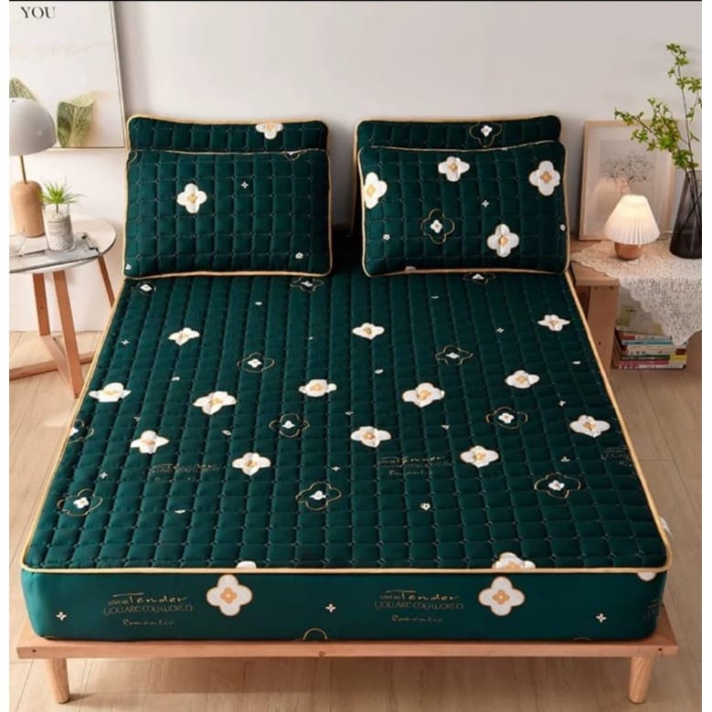 Sprei import sultan aestetik waterproof anti ompol motif karakter murah 160x200 180x200