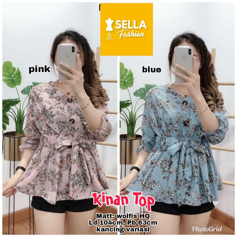 Baju Atasan Wanita - Blouse Wanita - Kinan Top by Sella