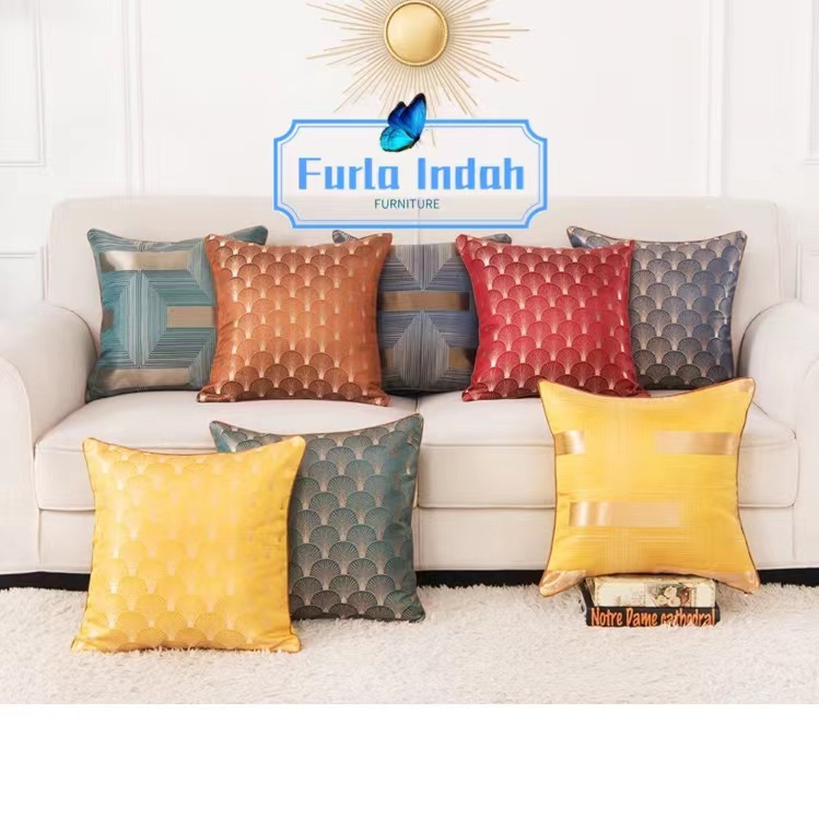 sarung bantal sofa sarung bantal kursi bantal sofa 45x45cm TYPE modern/sinar# IMPOR