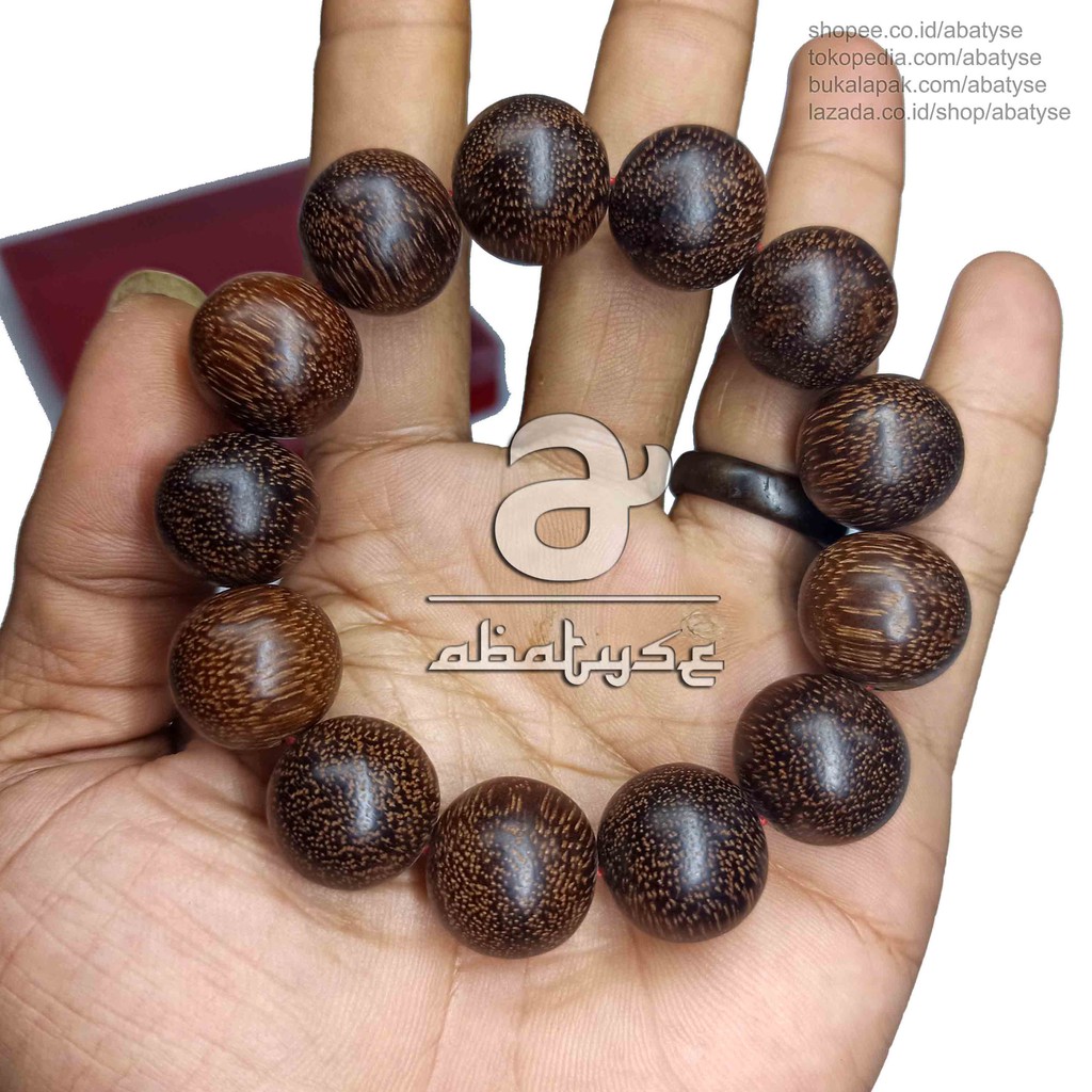 Gelang Kayu Liwung Macan 18mm - Gelang Liwung Macan Gunung Lawu - Gelang