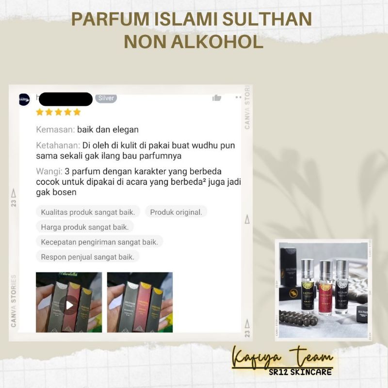 PARFUM SULTHAN / PARFUM SULTAN Untuk Pria dan Wanita Aroma Nuansa Islami / mana wa salwa