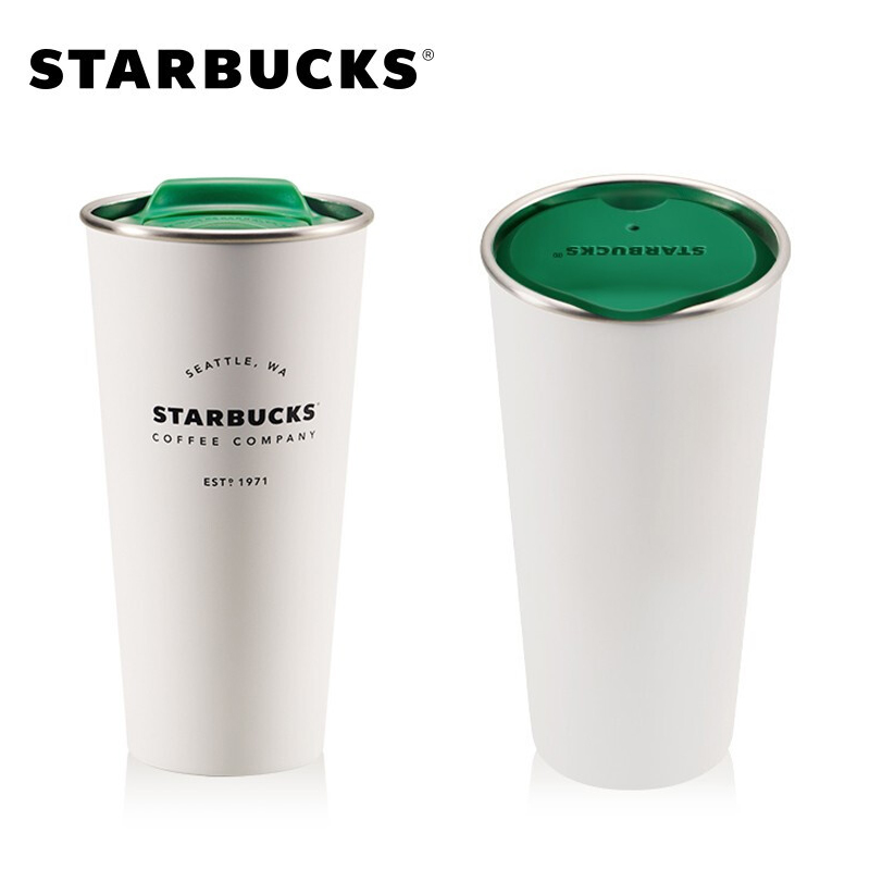 Jual 500ML Tumbler Starbucks White Cup Stainless Steel