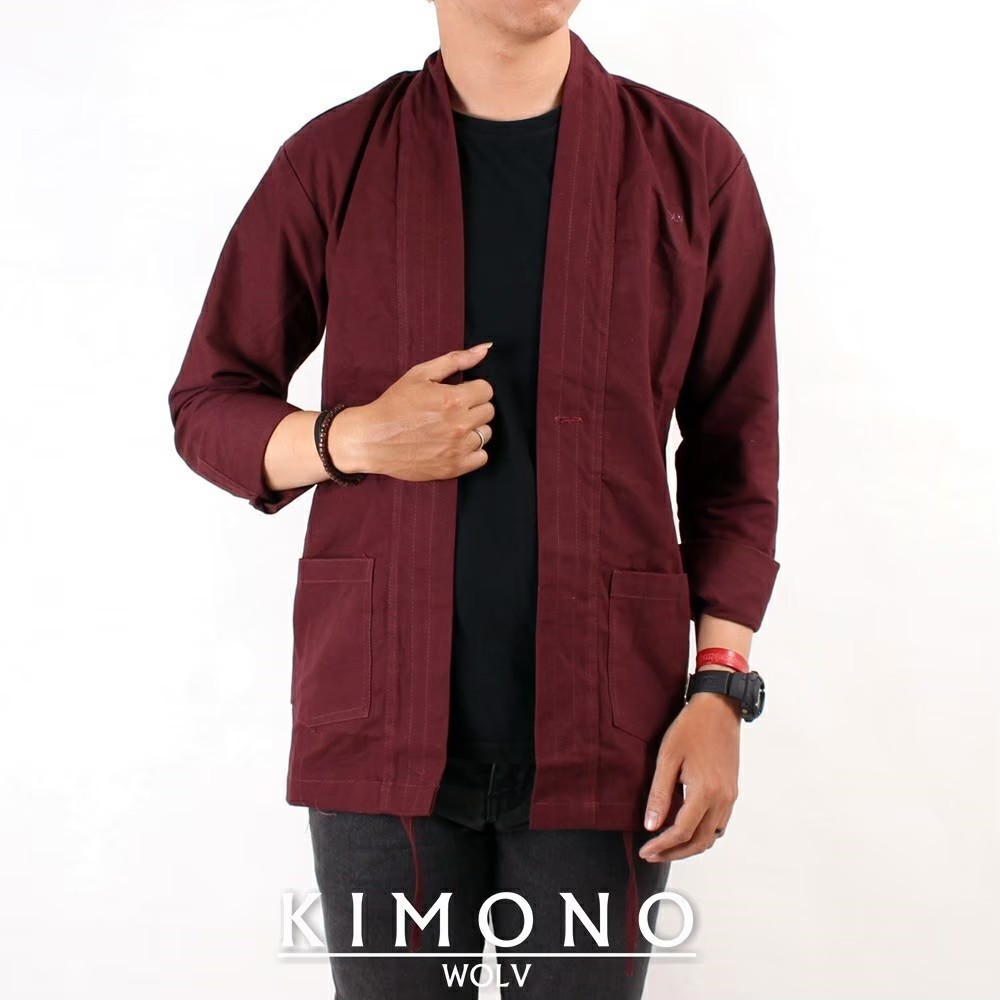 Jaket kimono pria dan wanita unisex