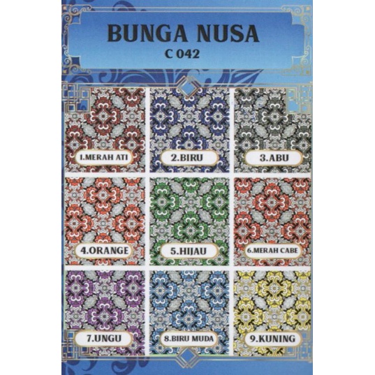 Bahan batik seragam sekolah motif Bunga Nusa / seragam sekolah / bahan seragam / kain seragam / kain
