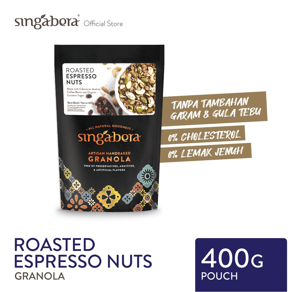 

Singabera Granola / Roasted Espresso Nuts (Kopi & Kacang) - 400g