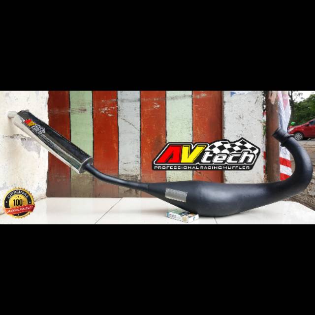 Knalpot standar racing ninja RR R SS original avtech muffler tangerang
