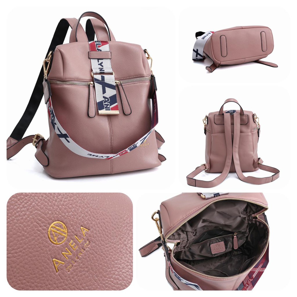 ANELA LYNE RANSEL BACKPACK MULTIFUNGSI AZALIA 637#A010 ORIGINAL (SALE)