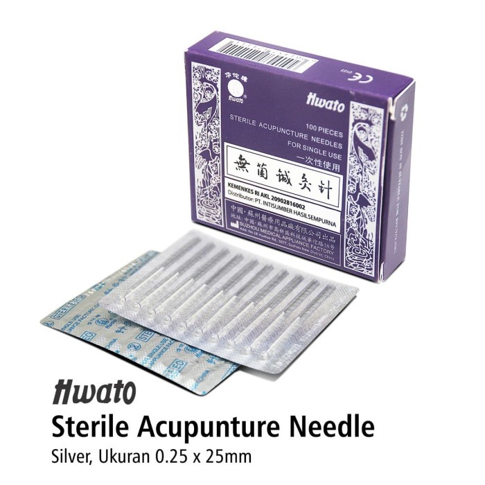 Hwato Sterilie Acupunture Needle Box Isi 100 Pcs OJB