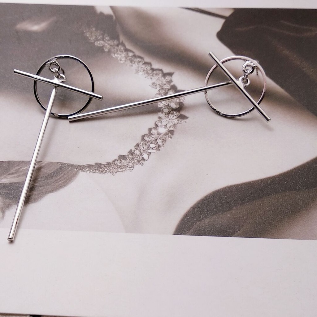 [Bayar Di Tempat]KPOP NCT127 1Pc Anting Tusuk Gaya Taeyong Bahan Metal Warna Silver