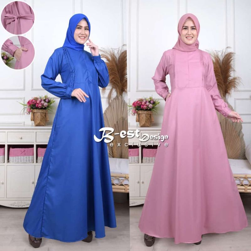 Gamis kekinian Gamis PNS terbaru  pemda GAMIS TOYOBO POLOS gamis kekinian