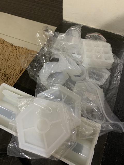 ✿ Inf ✿ Cetakan Resin Kotak Perhiasan Bentuk Pentagon Bahan Resin Silikon