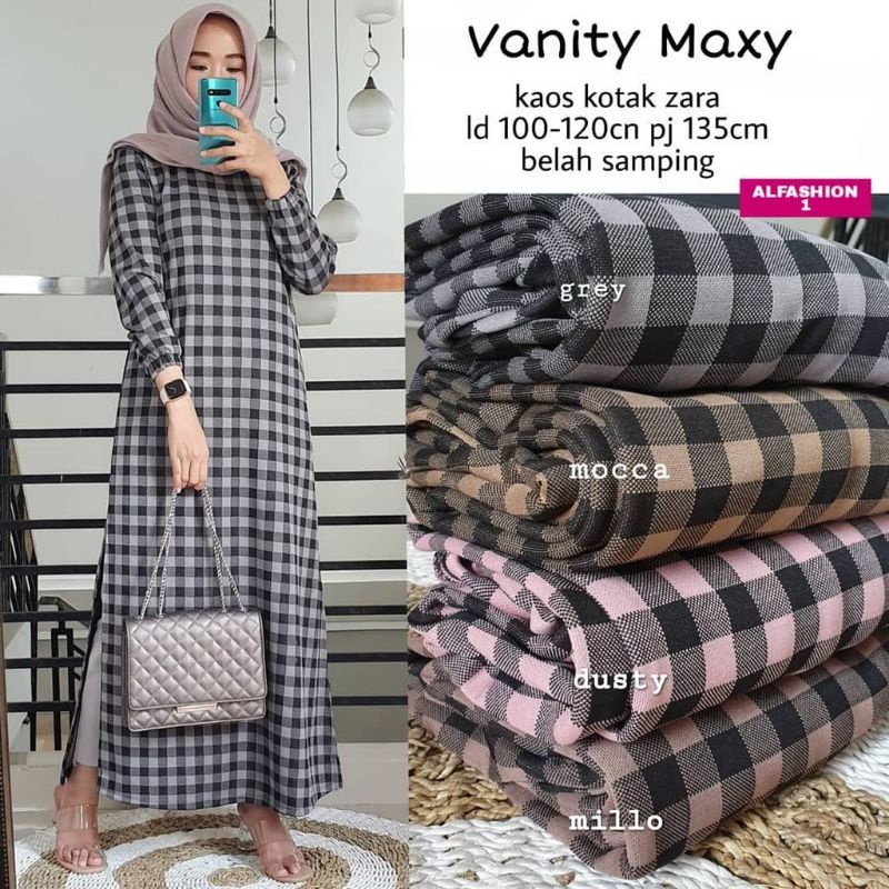 Vanity Maxy - Gamis Kaos Kotak Zara LD100+ / R.2 - 188-6205