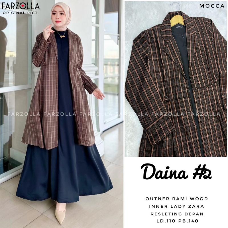 Dress Muslim Wanita Original Farzola-Daina moca #2