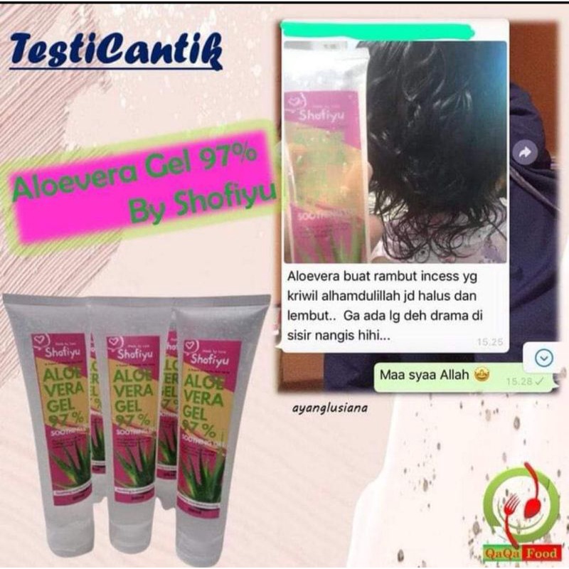 ALOEGEL / ALOEVERA SHOOTING GEL BY SHOFIYU ( melembabkan kulit / mengobati jerawat / mengatasi rambut rusak,patah,rontok ) Javahills mumtaz