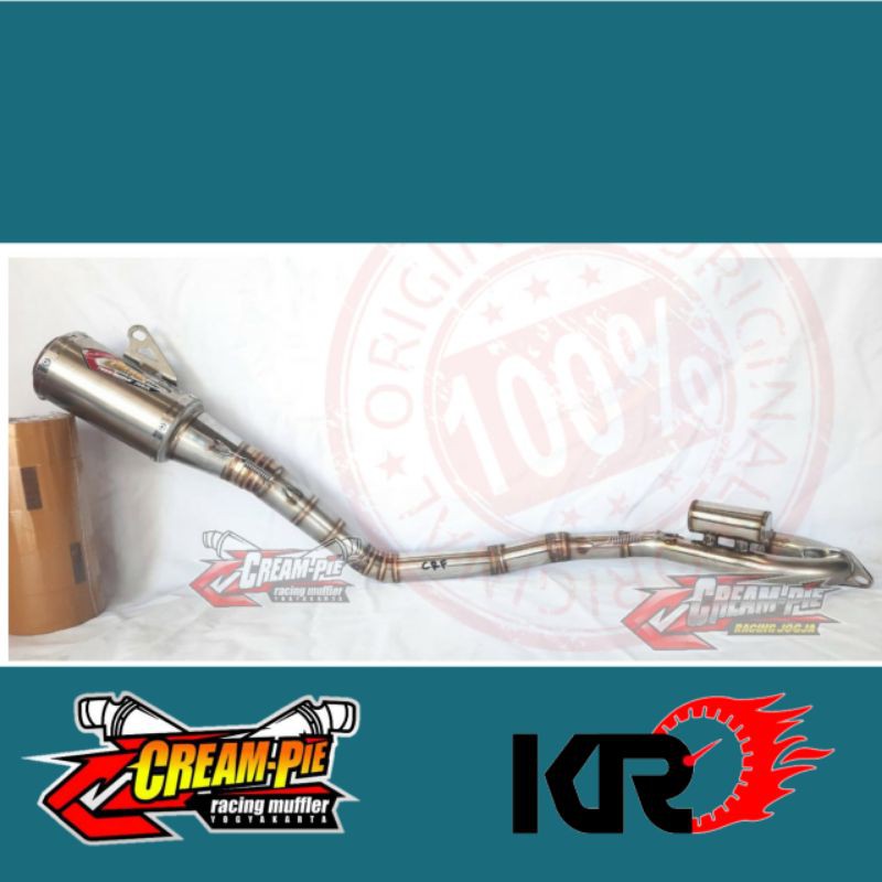 Knalpot Creampie Stainless leher atas CR93 CRF 100% Original