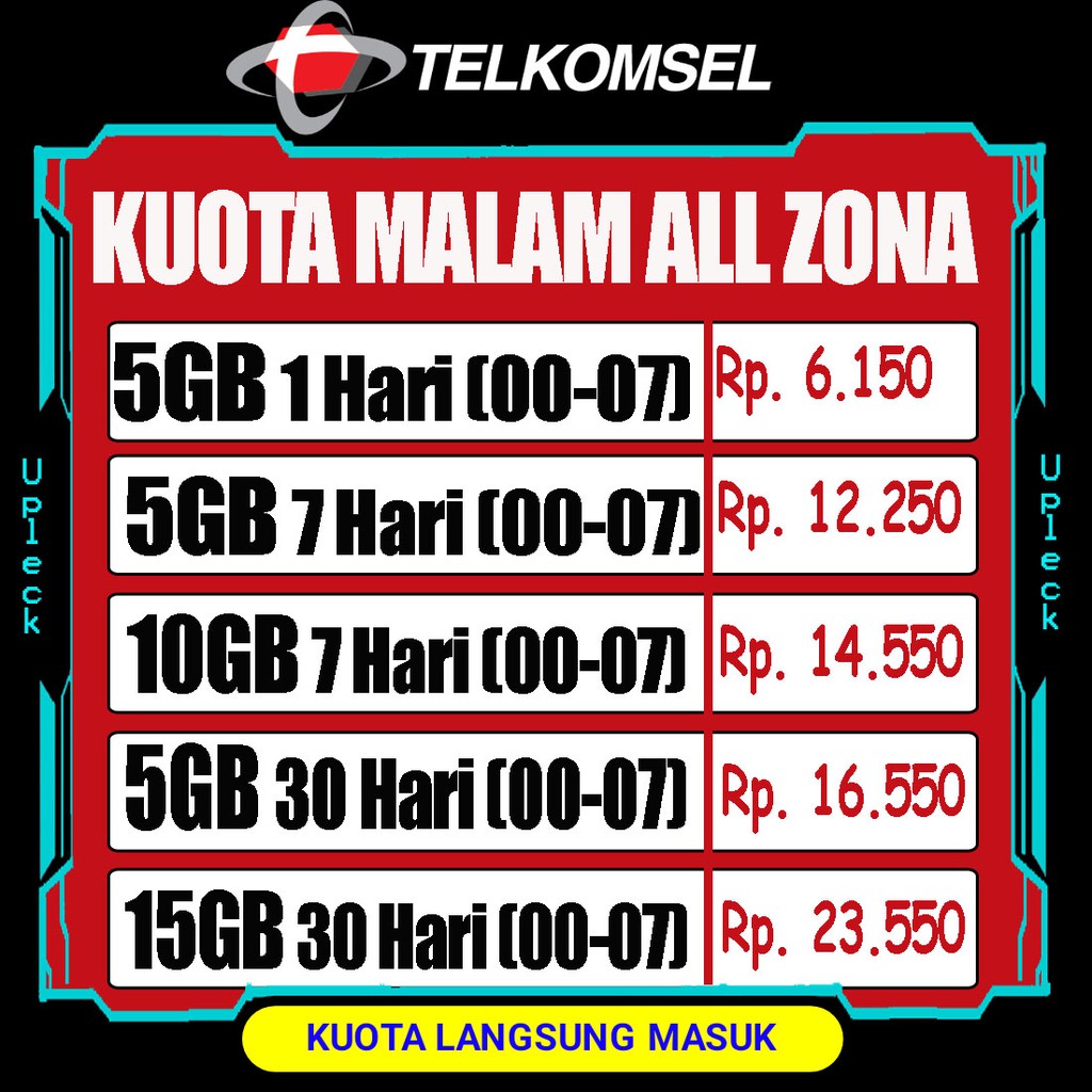 Kuota Internet Malam Telkomsel As Simpati Loop Tembak Inject Paket Murah Shopee Indonesia