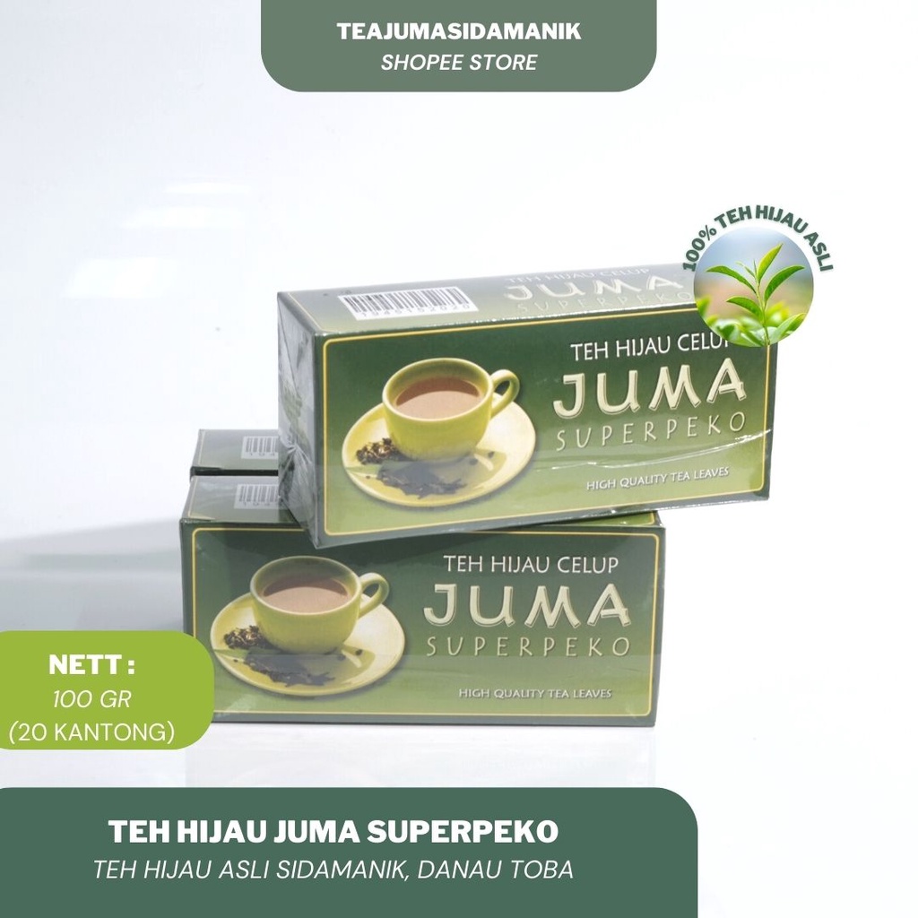 

Teh Hijau Teh Juma Sidamanik Superpeko Teh Celup (20 Kantong)