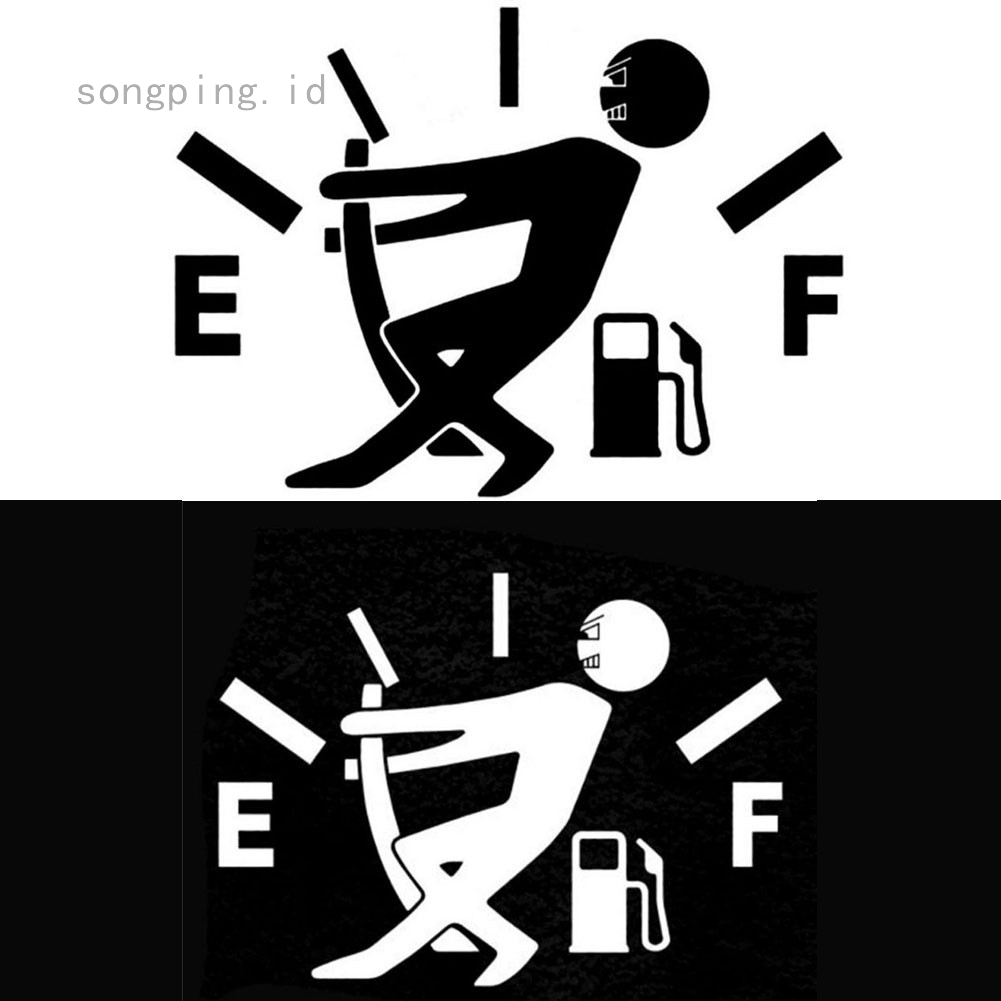 Stiker Gambar Orang Menarik Meteran Bensin Lucu Untuk Mobil Stiker Gambar Orang Menarik Meteran Bensin Lucu Untuk Mobil