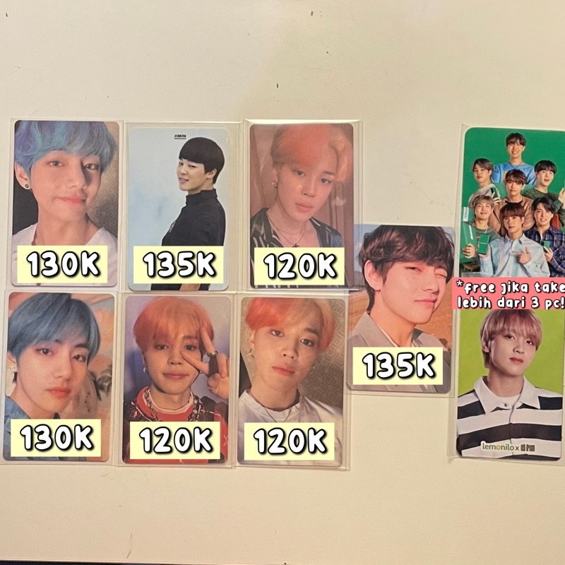 [OFFICIAL] PHOTOCARD BTS TAEHYUNG JIMIN PERSONA TEAR ORUL