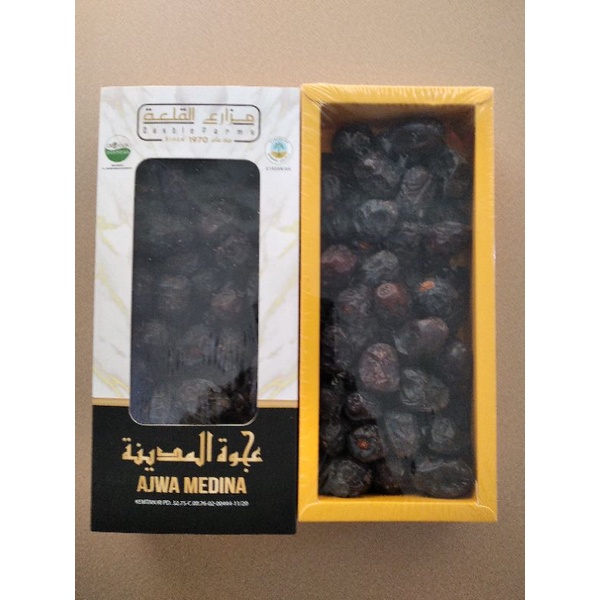 Kurma ajwa sunnah premium jumbo / Kurma Ajwa Super Premium 0,5 kg Original Saudi / organic castle fa