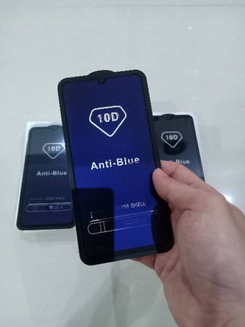 (2in 1)Tempered glass Antiblue full+Lensa camera realme C1/C2/C3/C11/C12/C15/3/3pro/5/5i/5s/5pro