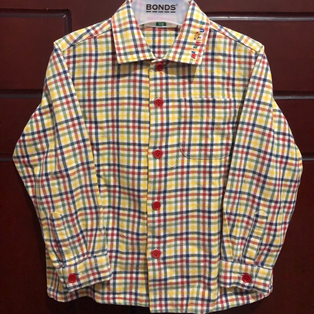 Kemeja flanel bayi miki house preloved