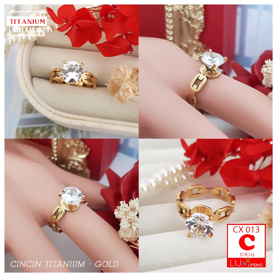 CX 013 Cincin Titanium Kata Fantastic Cincin Wanita Dewasa Anti Karat Selamanya Cincin Titan Murah Perhiasan  Koleksi Wanita Luxx Xuping