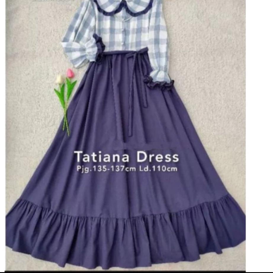 ide3E8q--Baju Gamis Muslim Dewasa / Tatiana Dress / Baju Wanita Korea / Dress Muslim Dewasa / Gamis 