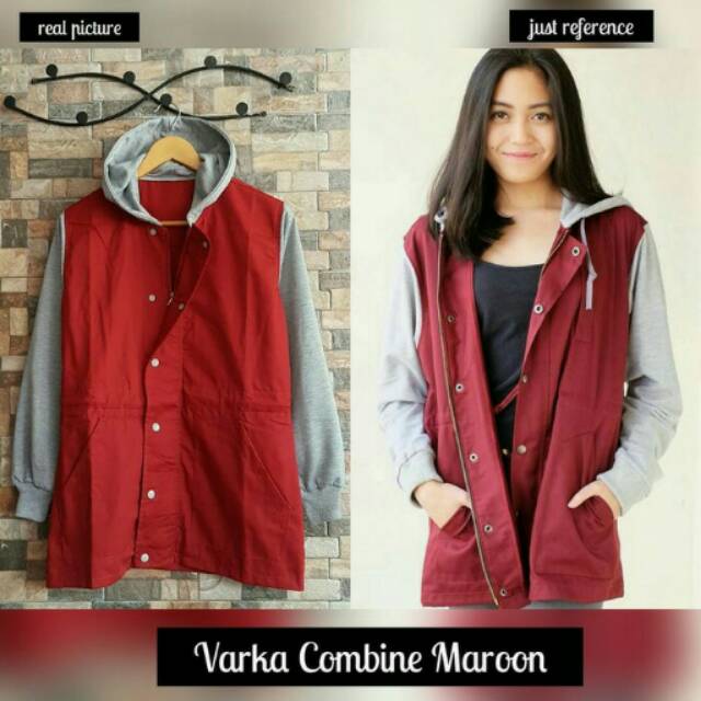 Jaket Parka Combine Maroon AFG