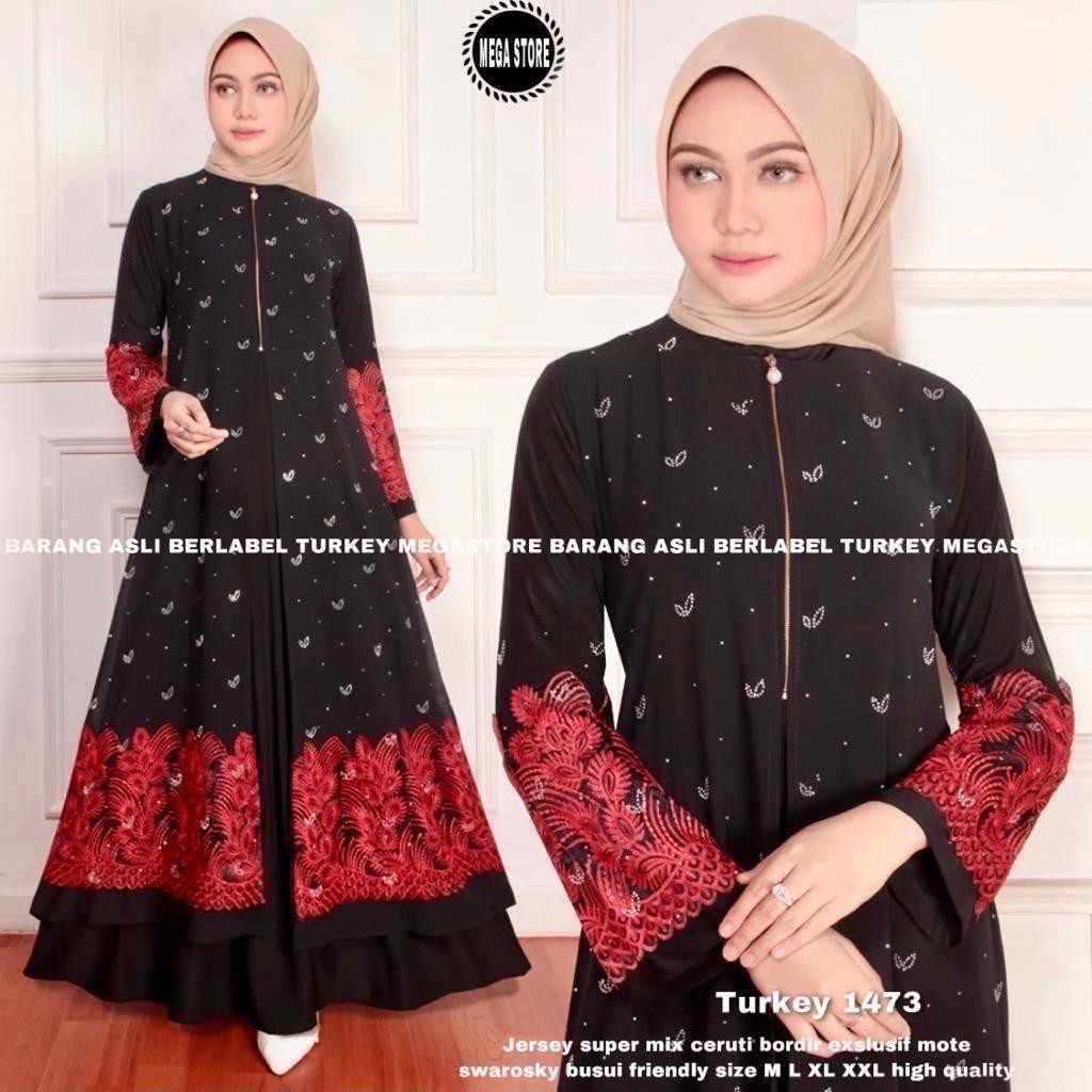 Abaya hitam turkey ori