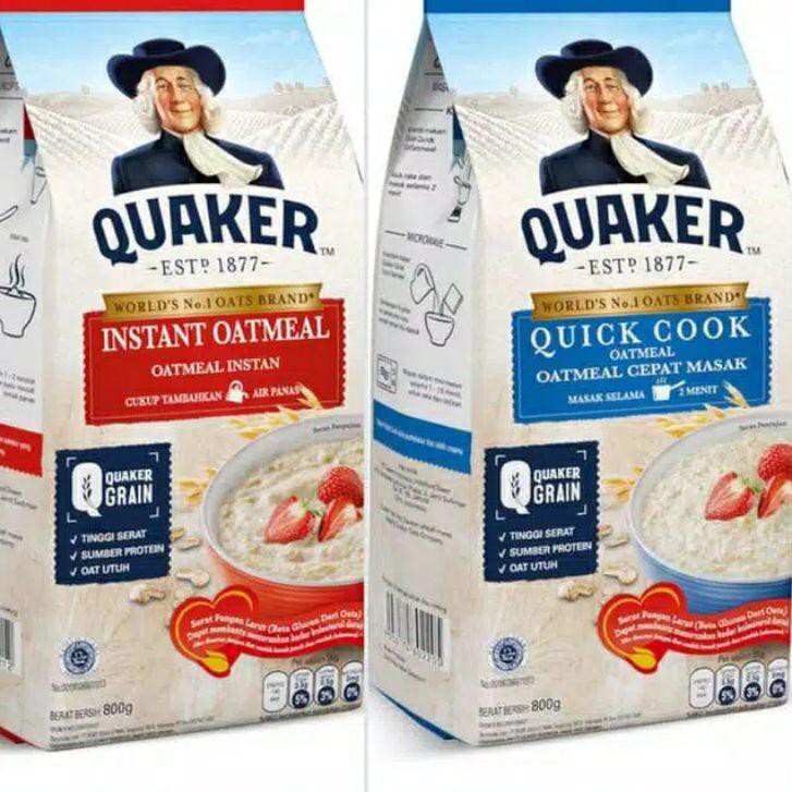 

66E♟ Quaker Instant Oatmeal dan Quick Cook 800gr Koleksi Terbaru