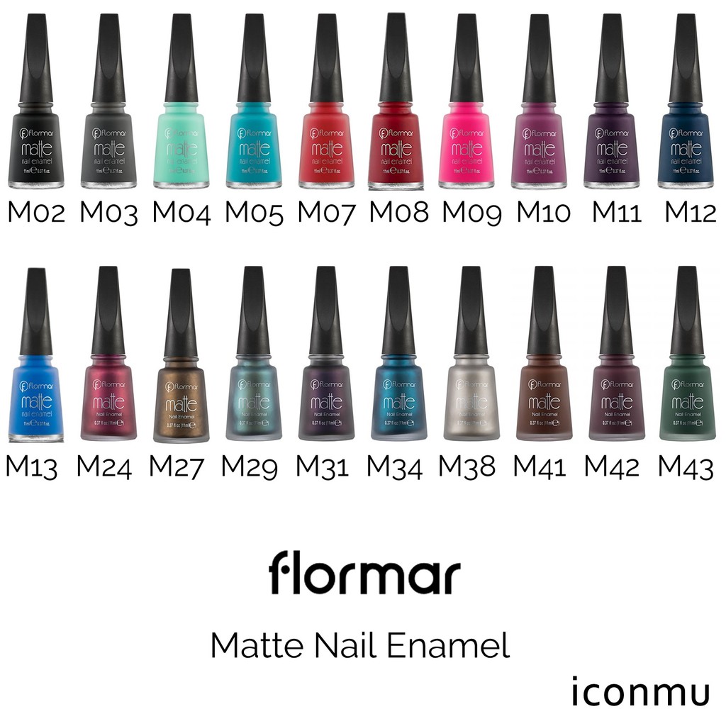 Flormar Kutex Matte  Nail Enamel Nail Polish Dari Turki 