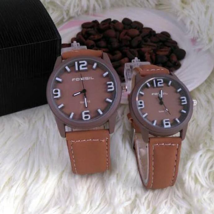 JAM TANGAN FOSSIL COUPLE COFFEBROWN