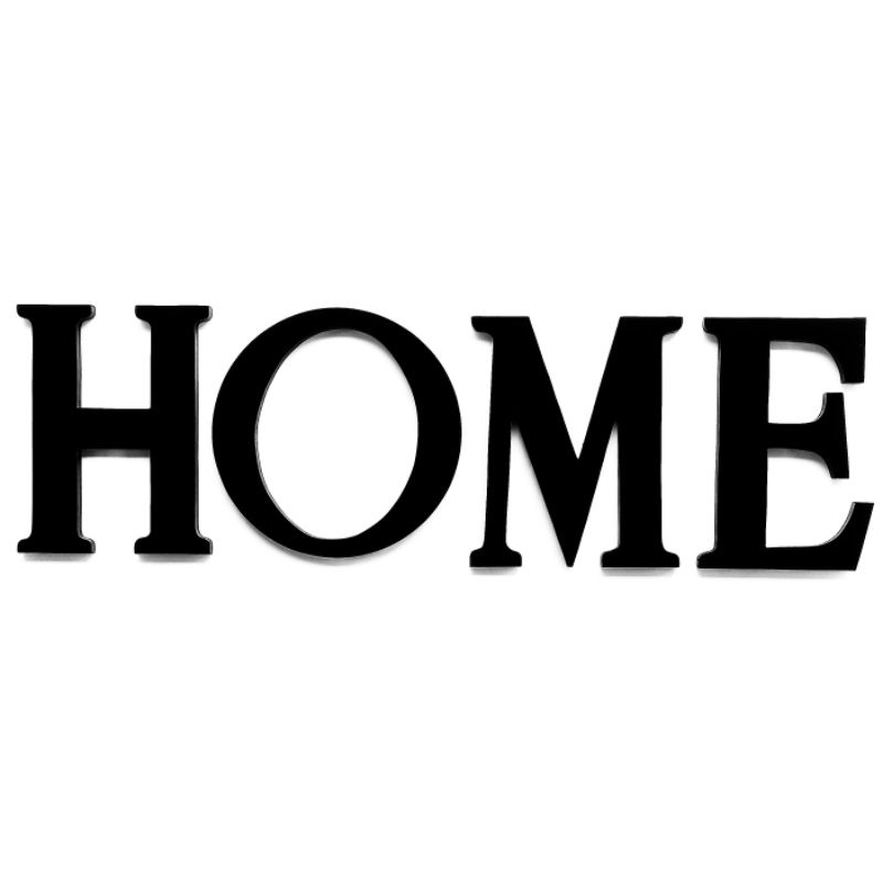 Hiasan Dinding Dekorasi Ruang Tamu Tulisan Kayu HOME