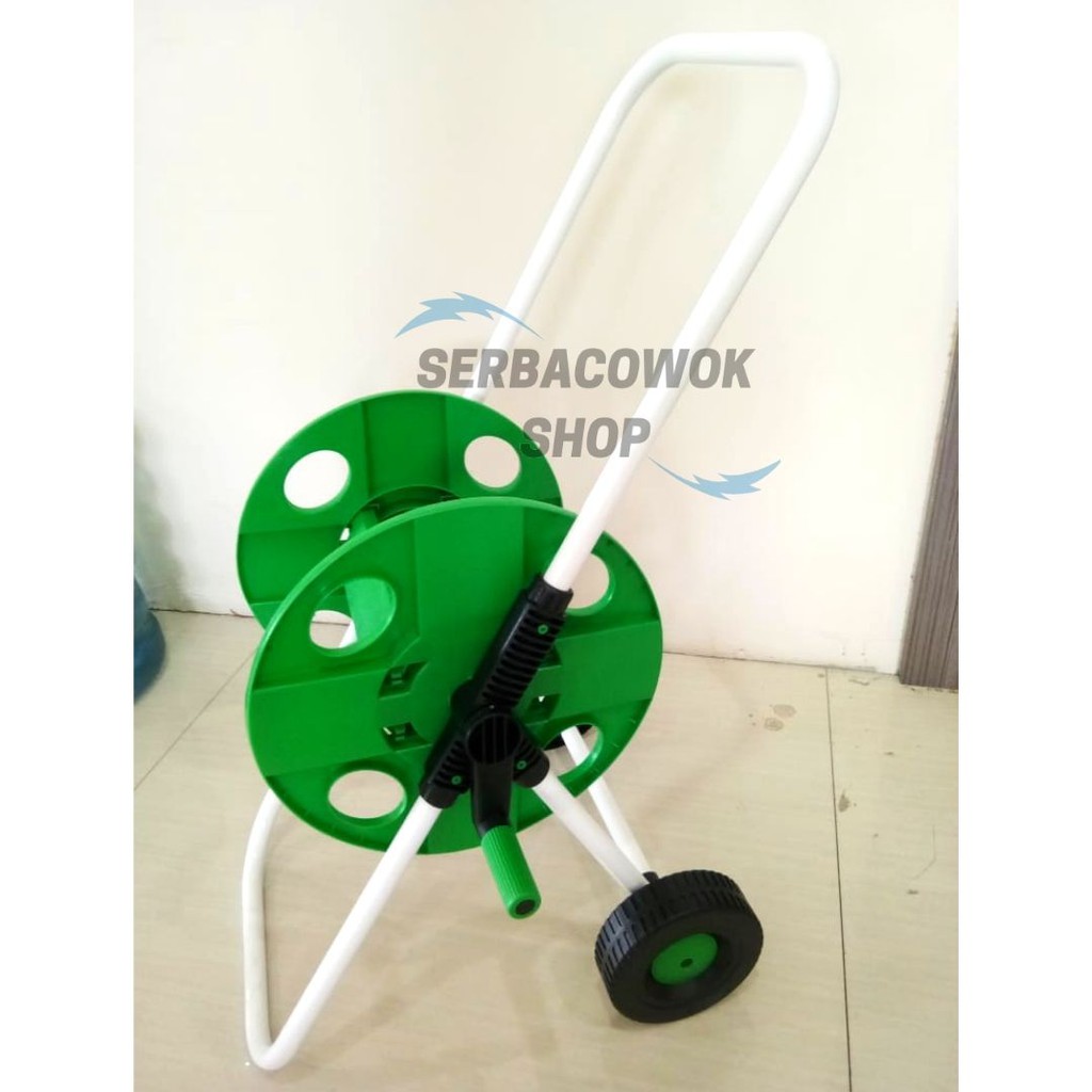 Kenmaster Hose Reel Long Dengan Roda Gulungan Selang 45 Meter Taman Tanaman Berkebun Termurah