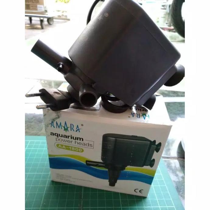 :::::::] Mesin Pompa Power Head PH Filter Aquarium Kolam 1800 Merk Amara