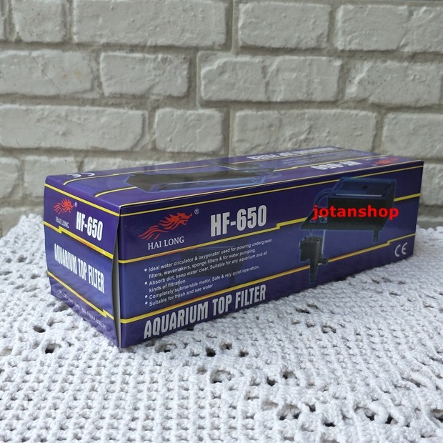 HAILONG  HF650 hf 650 hf-650 Box filter atas top lengkap aquarium aquascape