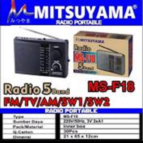 Radio MITSUYAMA MS-F18 Portable Radio AM FM SW Radio AC DC / RADIO SPEAKER PORTABLE AM FM SW