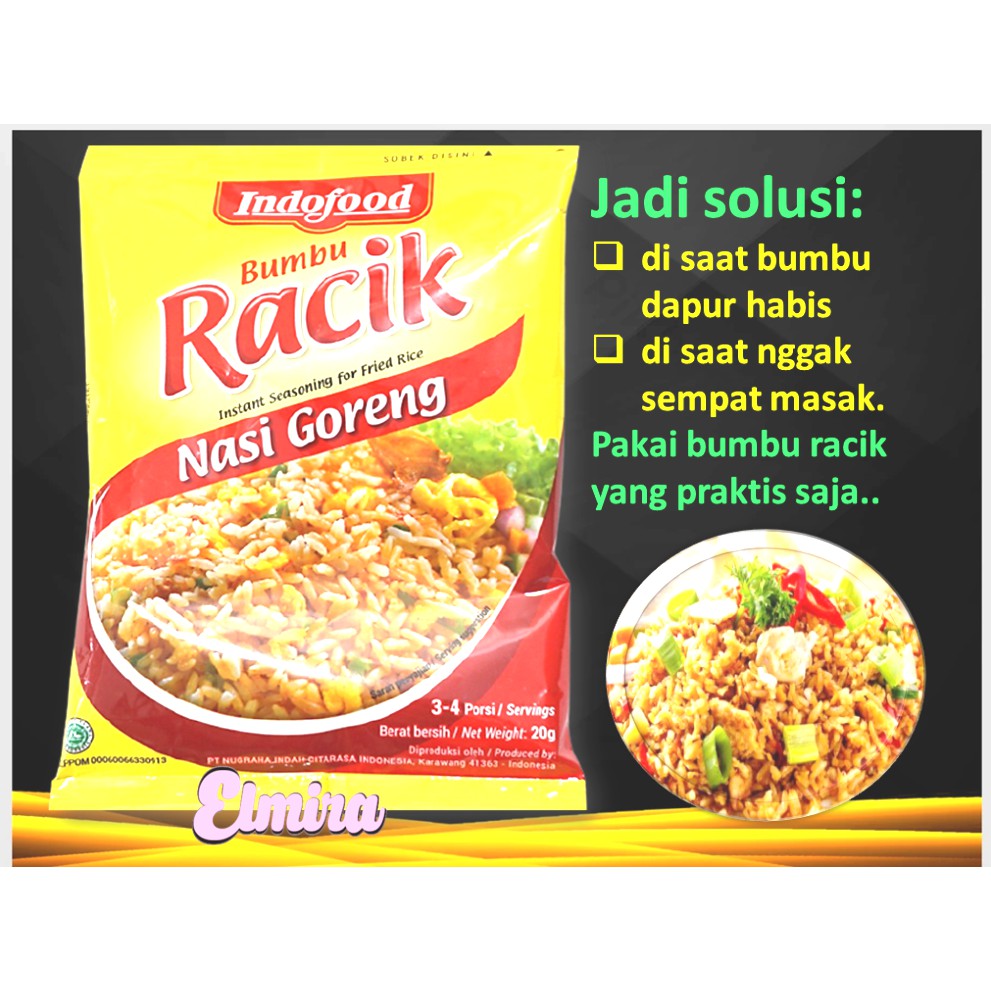 Cara Masak Bumbu Racik Nasi Goreng Bumbu Racik Nasi Goreng Solusi Praktis Di Saat Bumbu Dapur Habis Dan Nggak Sempat Masak Shopee Indonesia Buat Yang Udah Pernah Masak Nasi Goreng