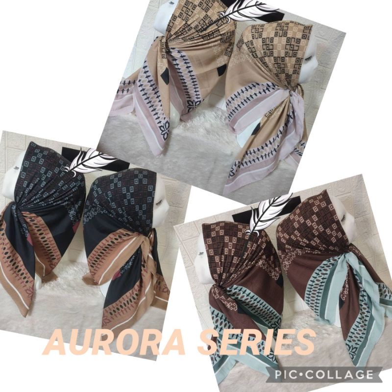 DEENAY KW HIJAB VOAL MOTIF AURORA SERIES