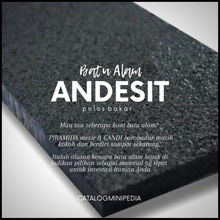 Jual Batu Alam Andesit Polos Bakar 15 X 30 Termurah Harga Pabrik Mulai