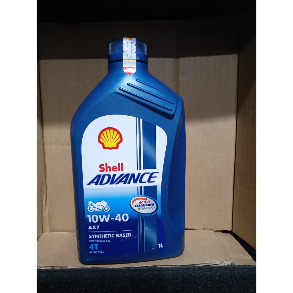 Oli Mesin Shell Advance AX7 Sae 10-40 1 liter..Oli Motor Sport ( ORIGINAL / ASLI )