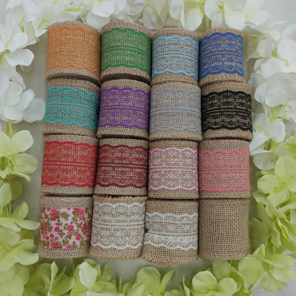 PITA GONI RENDA WARNA / BURLAP ☆Good Quality☆