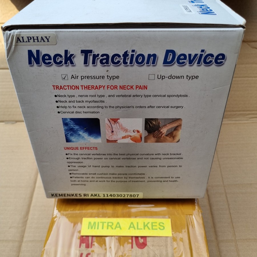 Neck Traction Device. Air Traction Device. Penyangga Leher