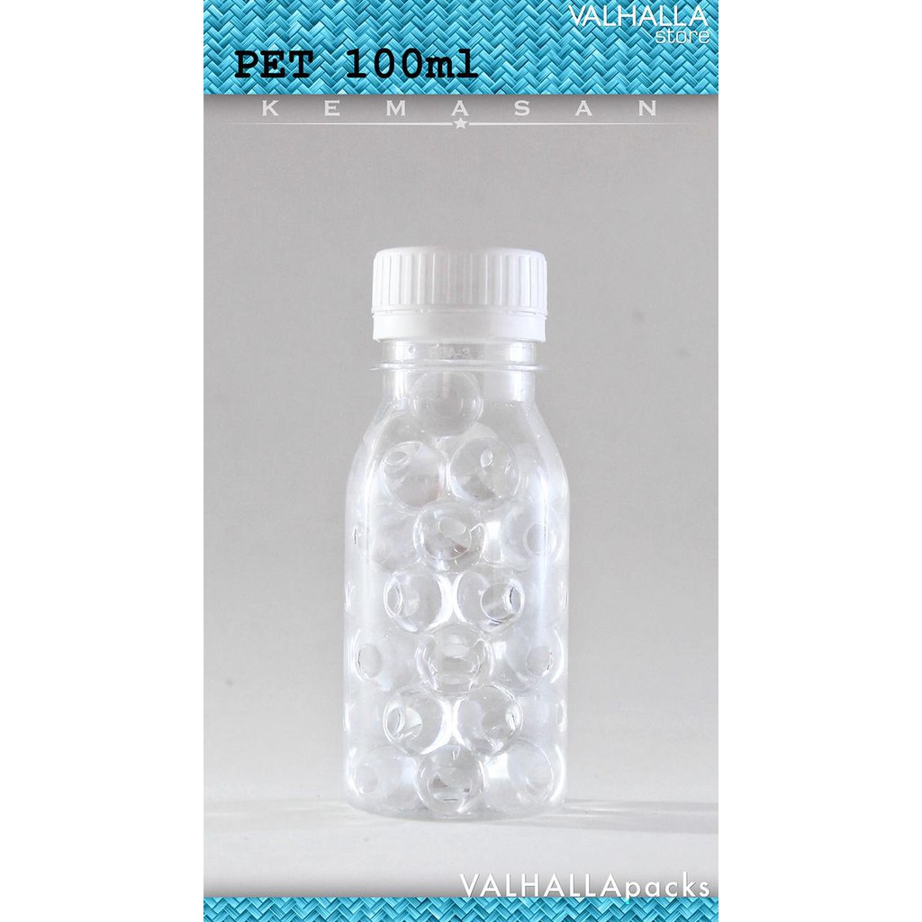 BOTOL PLASTIK PET 100 ML PUDDING JELLY CREAM SAMBAL BUBUK TINTA BUMBU